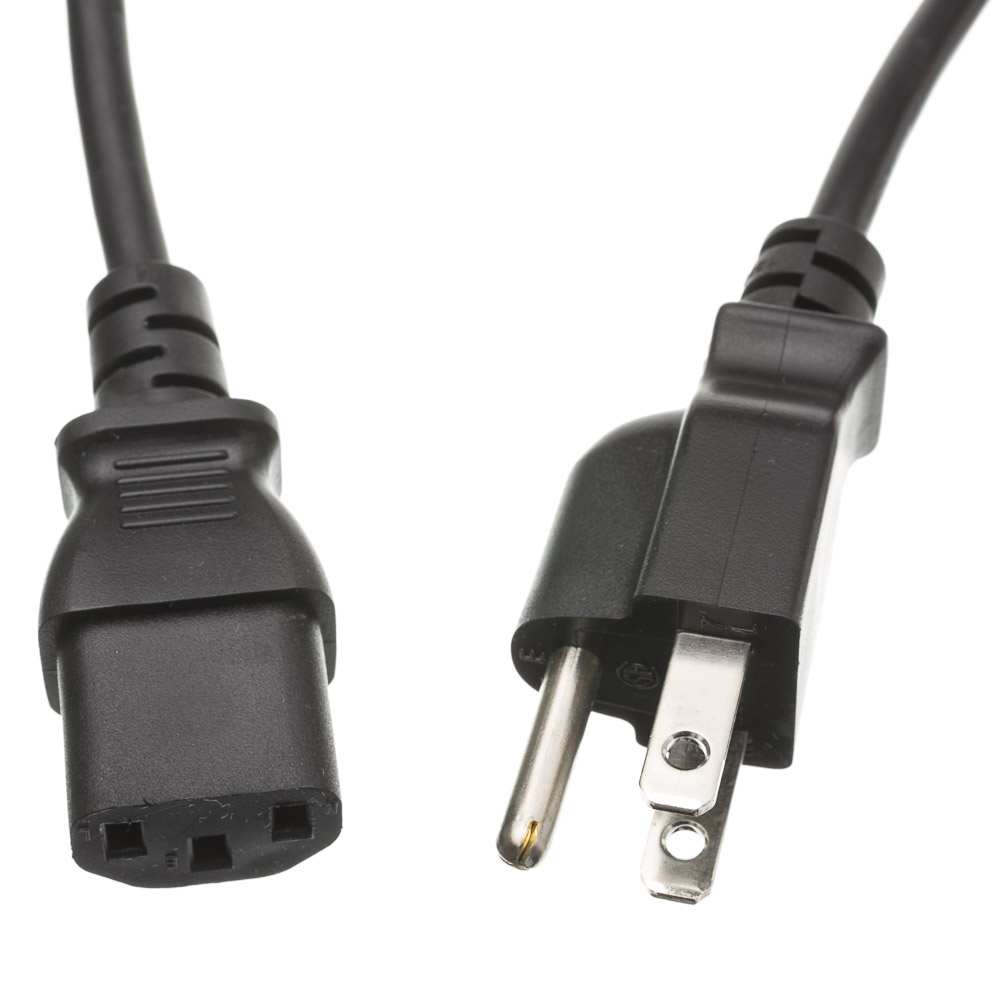 Power Cord Nema515p To C13 Ul Black 16awg 25 Compatible Cable Inc