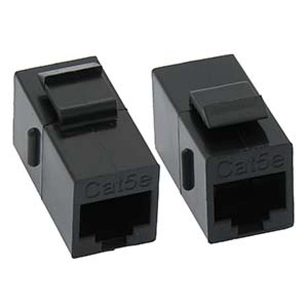 Coupler Rj45 Cat5e Keystone Style Ff Black Compatible Cable Inc