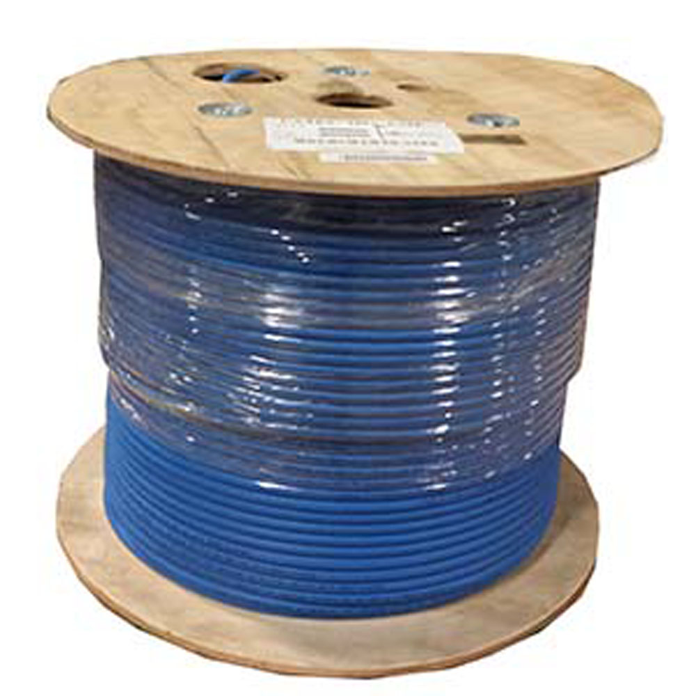 Cable, Bulk, CAT6A, 10G, UTP, Solid, 23 AWG, PVC (CMR), Blue, 1000