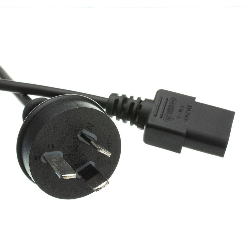 Power Cord Australian To C13 Black 6 Compatible Cable Inc